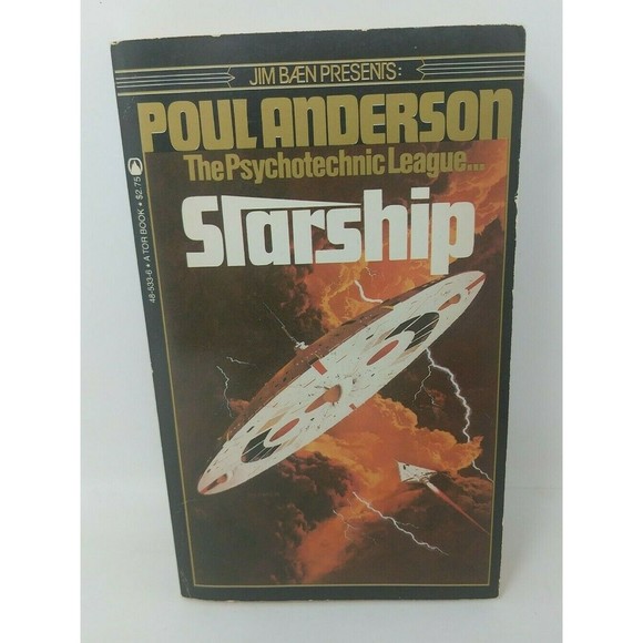 Poul Anderson Starship Psychotechnic‎ League Tor Sci-Fi 1st Print First Edition - Picture 1 of 9